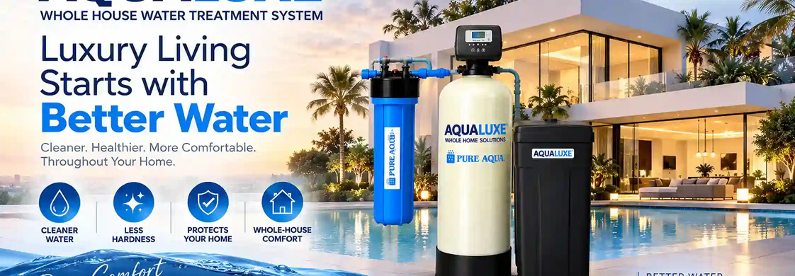 AQUALUXE Whole House Water Filtration & Softening System